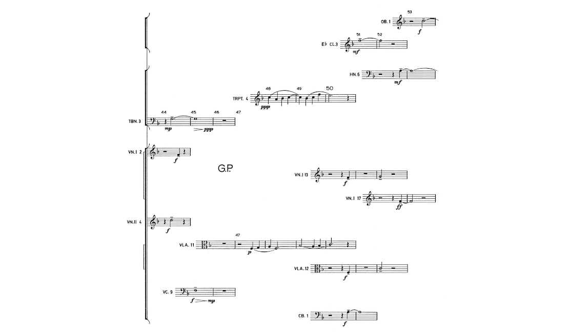 John Cage Quartets I-VIII, page 5 of score