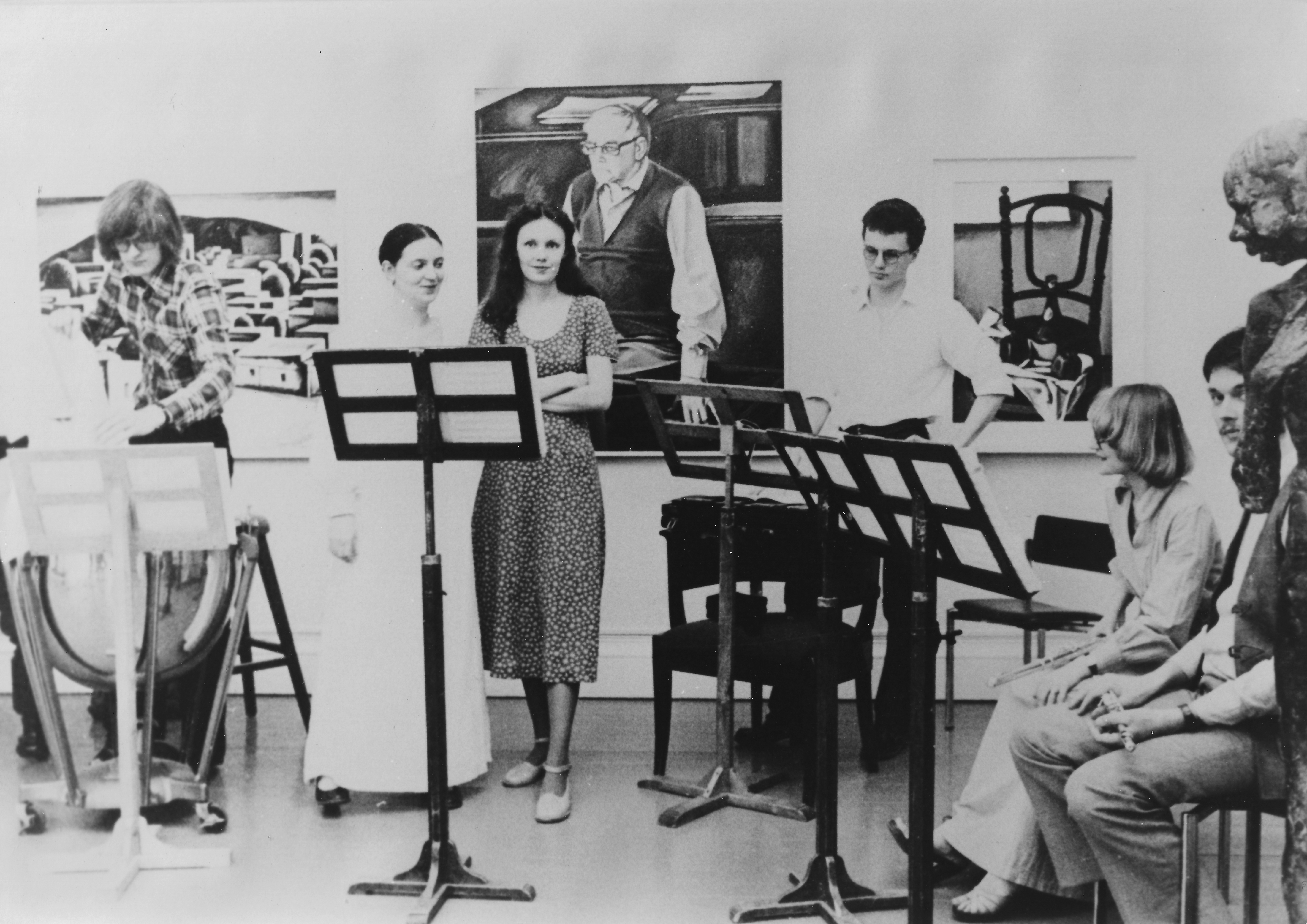 Kaija Saariaho rehearsing Bruden in Helsinki, 1978